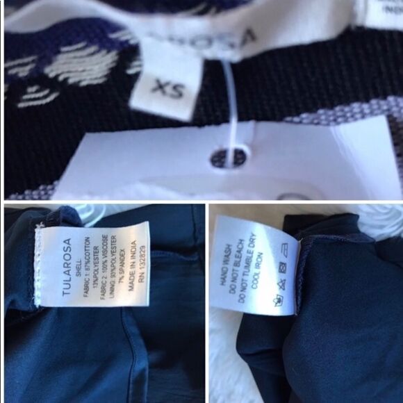 Tularosa Navy Open Back‎ Embellished Mini Dress XS - Picture 5 of 7